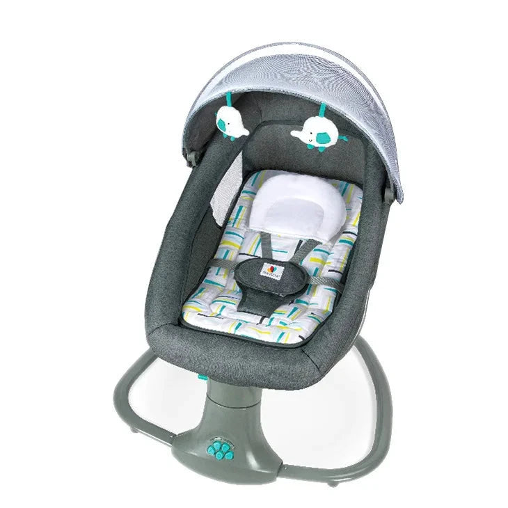 Cadeira de Balanço Elétrico Para Bebes Conforto Blue Cadeira de Balanço Ninace Verde esmeralda