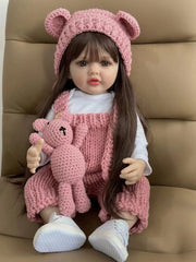 Bebê Reborn de Silicone Helena Bebê Reborn de Silicone Helena Ninace 55cm 