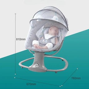 Cadeira de Balanço Elétrico Para Bebes Conforto Blue Cadeira de Balanço Ninace 