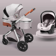 Carrinho de Bebê 3 em 1 Smart Mommy Acessórios bebe Ninace Gelo com bebê conforto 