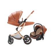 Carrinho de Bebê Deluxe Prime Ninace Baby carrinho bebe Ninace Dourado 