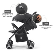 Carrinho de Bebê Multikids Baby Flick Preto (0 a 15 kg) Carrinho de Bebê Multikids Baby Flick Preto (0 a 15 kg) Ninace 