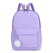 Mochila Casual Leve de Nylon para Faculdade Mochila Casual Leve de Nylon para Faculdade Ninace Roxo 