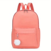 Mochila Casual Leve de Nylon para Faculdade Mochila Casual Leve de Nylon para Faculdade Ninace Tangerina 