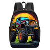 Mochila Escolar Carro Monstro em Poliéster Mochila Escolar Carro Monstro em Poliéster Ninace Preta 