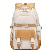 Mochila Escolar Casual Feminina com Chaveiro Mochila Escolar Casual Feminina com Chaveiro Ninace Amarela 