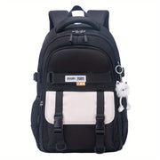 Mochila Escolar Casual Feminina com Chaveiro Mochila Escolar Casual Feminina com Chaveiro Ninace Preta 