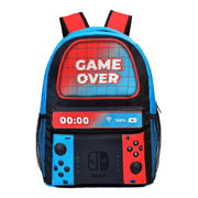 Mochila Escolar com Tema Game Over em Poliéster Mochila Escolar com Tema Game Over em Poliéster Ninace Colorida 
