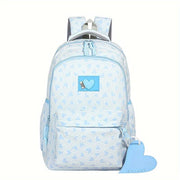Mochila Escolar Coração para o Ensino Médio Mochila Escolar Coração para o Ensino Médio Ninace Azul 