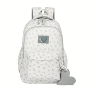 Mochila Escolar Coração para o Ensino Médio Mochila Escolar Coração para o Ensino Médio Ninace Cinza 
