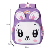 Mochila Escolar de Coelhinho - Infantil para Jardim de Infância Mochila Escolar de Coelhinho - Infantil para Jardim de Infância Ninace 