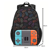 Mochila Escolar de Nylon com tema de Controle Mochila Escolar de Nylon com tema de Controle Ninace 