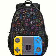 Mochila Escolar de Nylon com tema de Controle Mochila Escolar de Nylon com tema de Controle Ninace Amarela 
