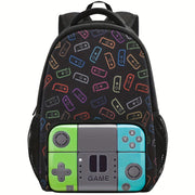 Mochila Escolar de Nylon com tema de Controle Mochila Escolar de Nylon com tema de Controle Ninace Verde 