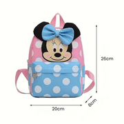 Mochila Escolar do Mickey & Minnie de Bolinhas Mochila Escolar do Mickey & Minnie de Bolinhas Ninace 