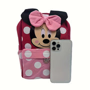 Mochila Escolar do Mickey & Minnie de Bolinhas Mochila Escolar do Mickey & Minnie de Bolinhas Ninace 
