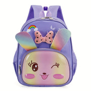 Mochila Escolar Infantil Coelho Brilhoso - Leve e Resistente para Crianças Mochila Escolar Infantil Coelho Brilhoso - Leve e Resistente para Crianças Ninace Roxo Coelho Rosa 