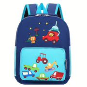 Mochila Escolar Infantil de Nylon para Crianças de 3 a 6 Anos Mochila Escolar Infantil de Nylon para Crianças de 3 a 6 Anos Ninace Azul 