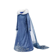Vestido Infantil Elsa Neve Vestido Infantil Elsa Neve Ninace 3T 