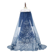 Vestido Infantil Elsa Neve Vestido Infantil Elsa Neve Ninace 7-8T 