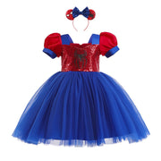 Vestido Infantil Mulher Aranha Vestido Infantil Mulher Aranha Ninace 12M-18M 